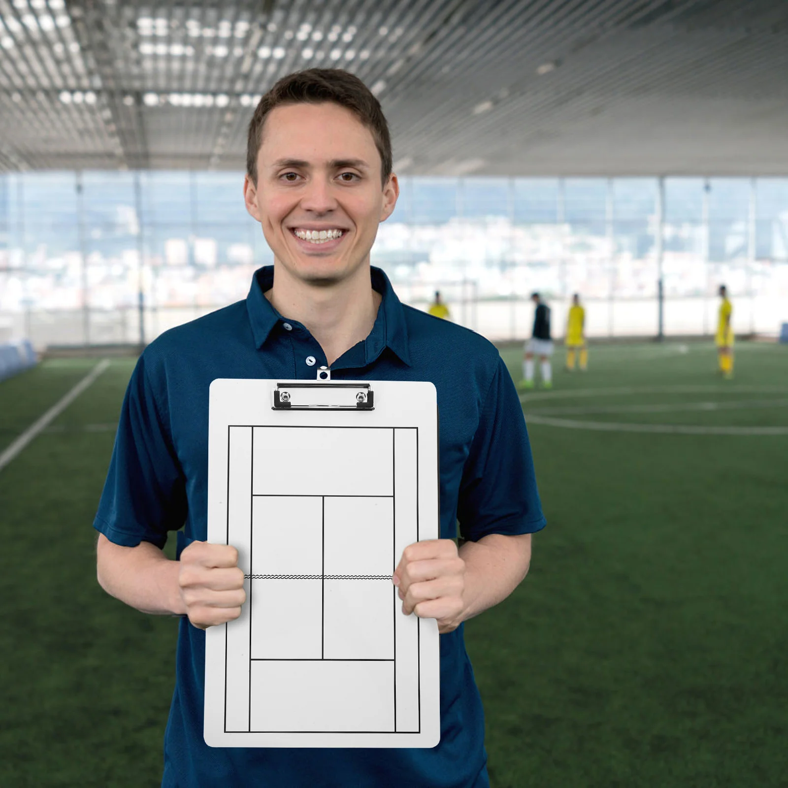 

Multiuse Sports Coaching Clipboard Erasable PVC Strategy Board for Tennis Hockey Competition Tactical Development Tool