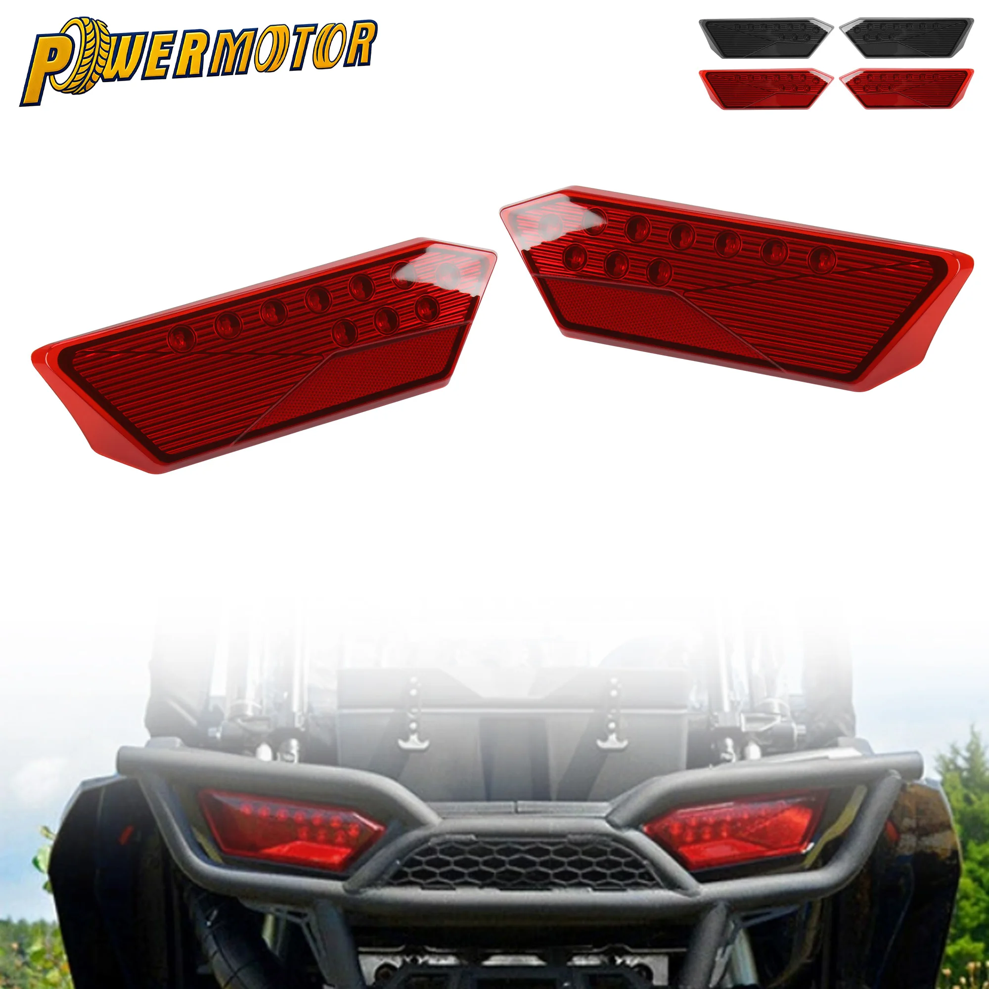 

ATV UTV LED Brake Tail Light Assembly For Polaris RZR 900 1000 S XP Turbo 2014 2015 2016 2017 2018 Replaces 2412341 2412342