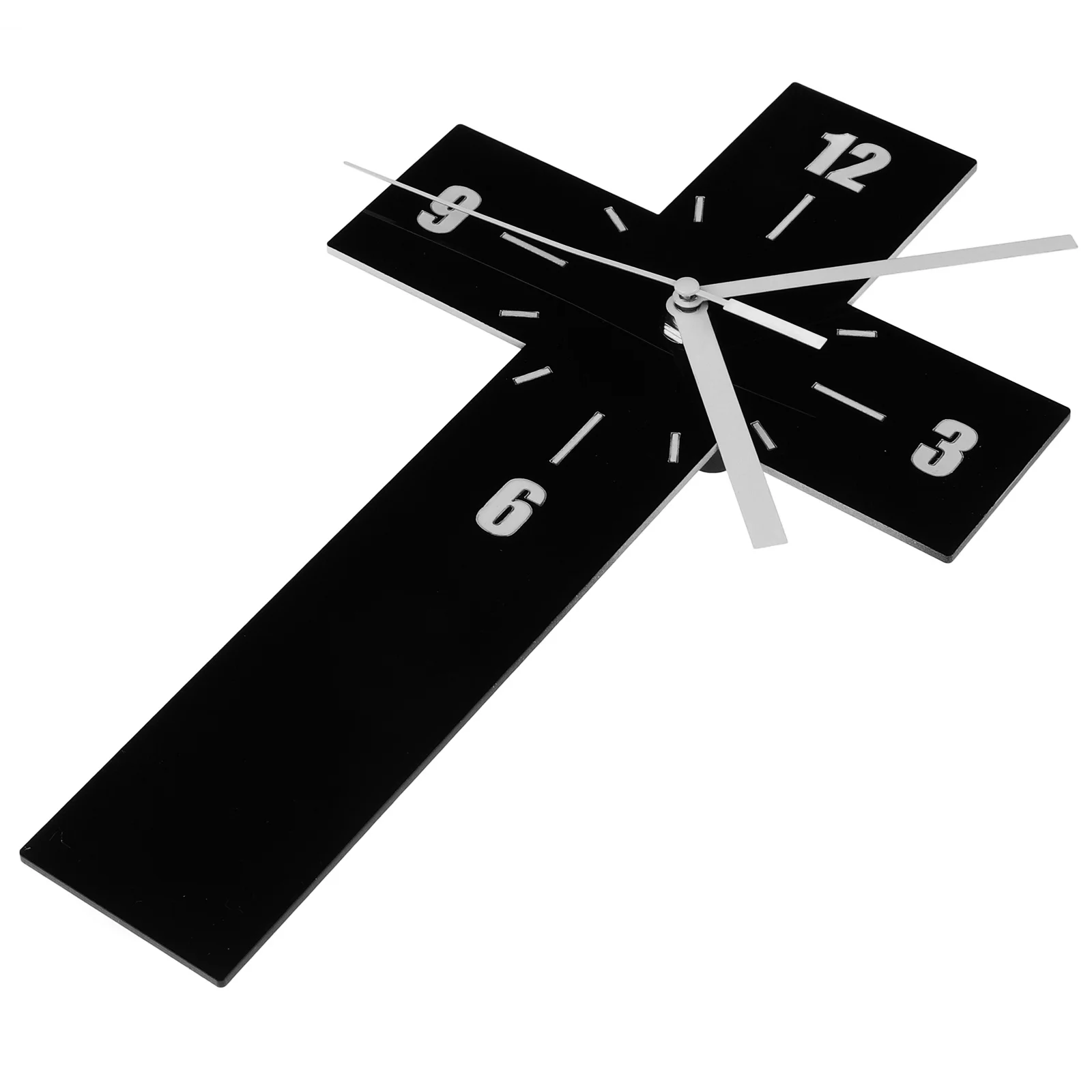 

Cross Shaped Acrylic Wall Clock Silent Operated Modern Decor for Living Room Bedroom Office Home Decorative Hanging