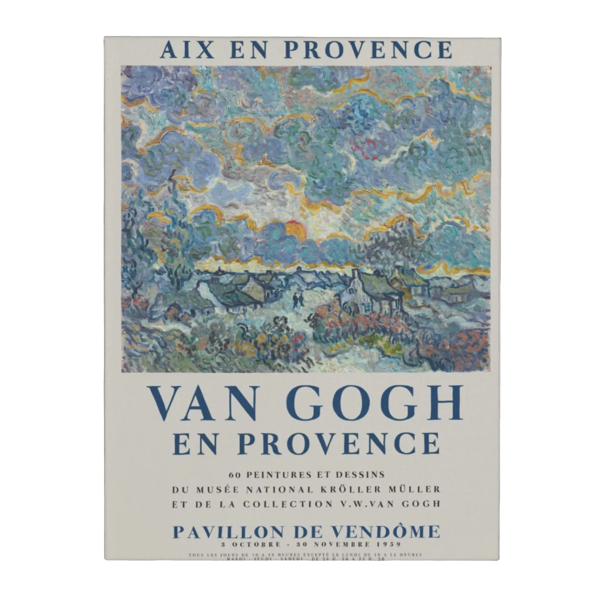 Vincent Van Gogh Canvas Painting Wall Art Personalized Painting Unframed Art for Apartment  Unique Present for Friends 30x40cm