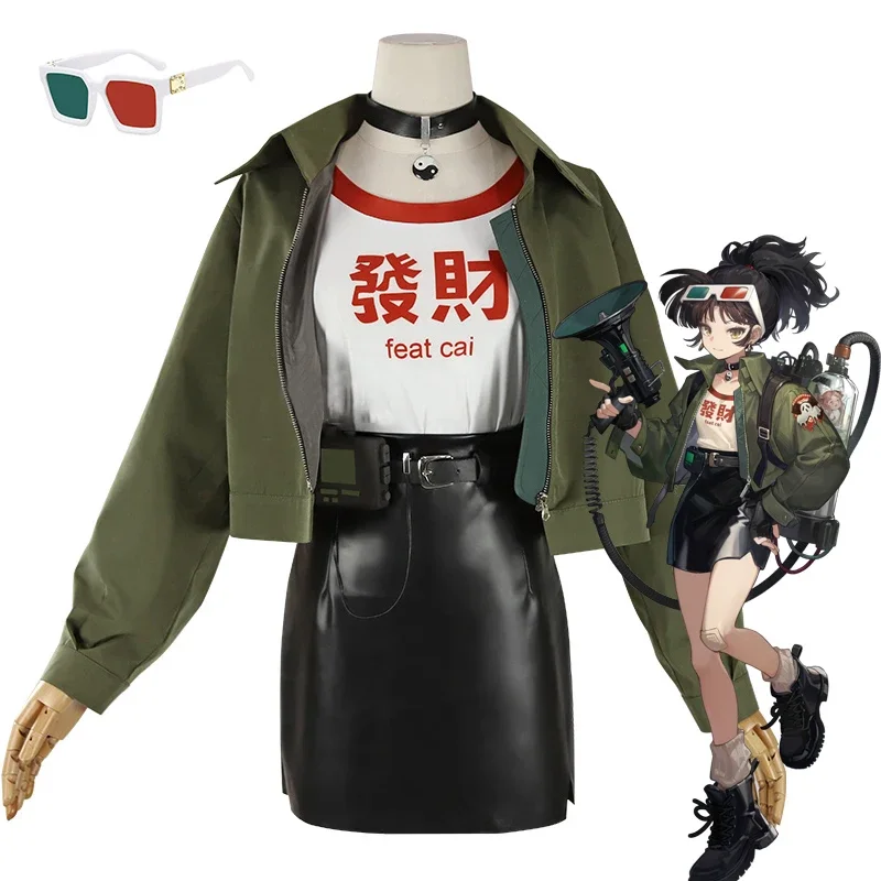 

New 2024 Game Reverse:1999 An-an Lee Cosplay Costume Adult Women Coat Skirt Suit Halloween Outfit Uniform Party