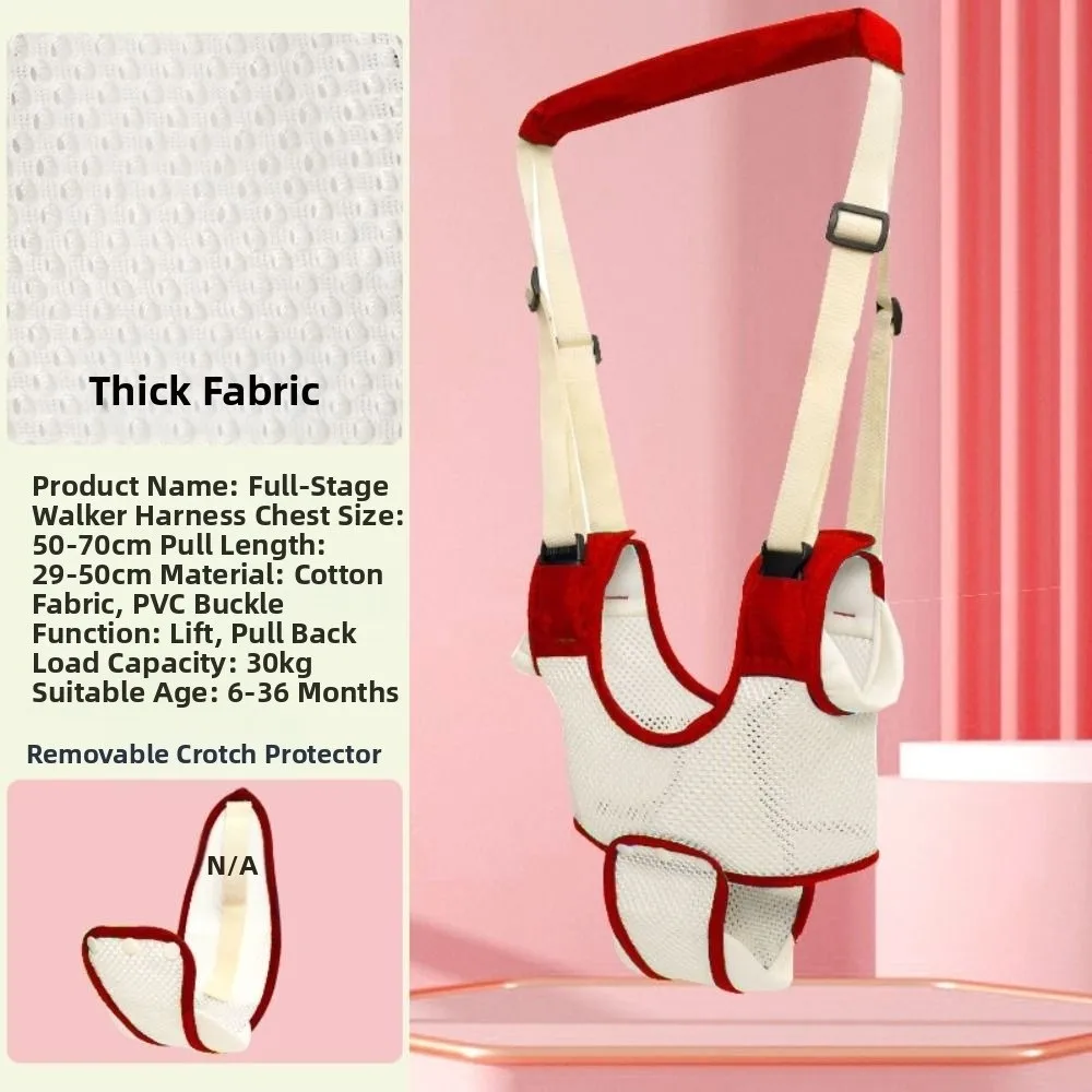 Atmungsaktives Design, Baby-Gehgeschirr, verstellbarer Riemen, Handgriff, Kleinkind-Walker-Gurt, abnehmbarer Schritt, Anti-Fall
