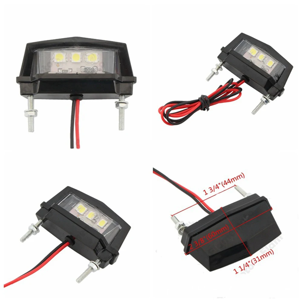 1pc Mini Motorcycle LED Tail Rear Light Motorbike License Plate Light Car Auto Rear Light For Honda/Kawasaki/Yamaha/Suzuki