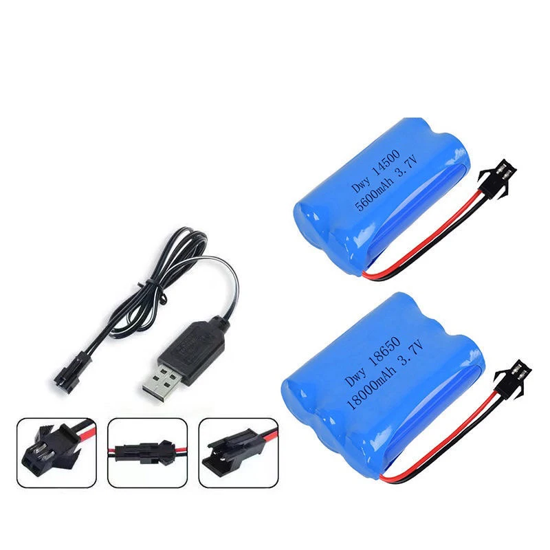 Lithium Battery 3.7V Rechargeable Battery Remote Control car 69 hole four-wheel drive off-road vehicle excavator Toy Battery