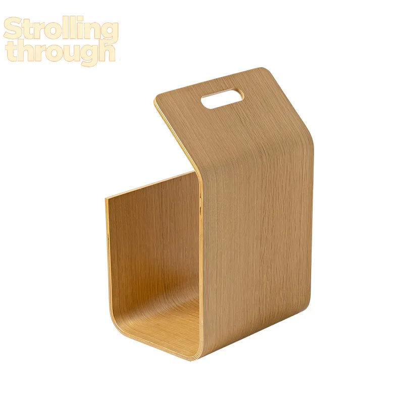 

Solid wood Nordic side few coffee table multi-functional creative living room corner few small storage bookcase
