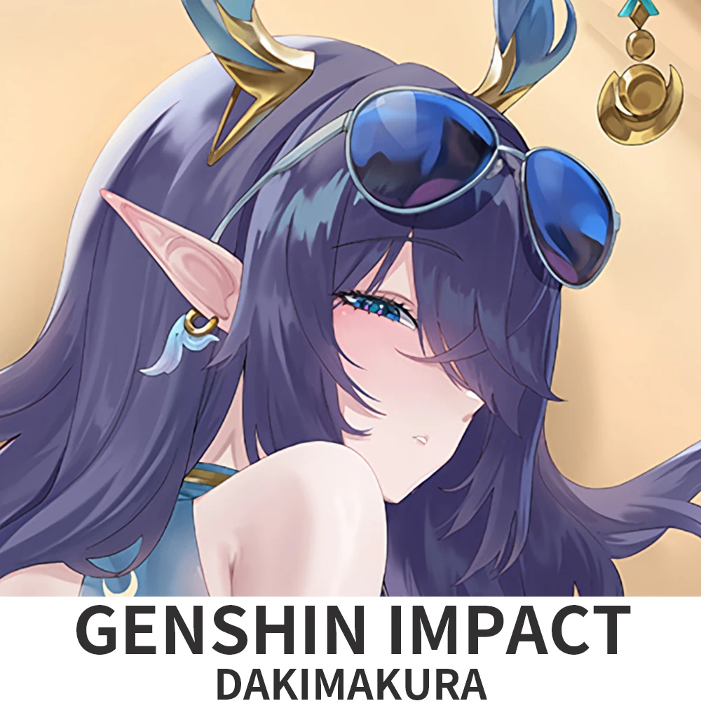 Dakimakura Hugging Body Pillow Case Cover Anime Genshin Impact Lauma Pillowcase Cushion