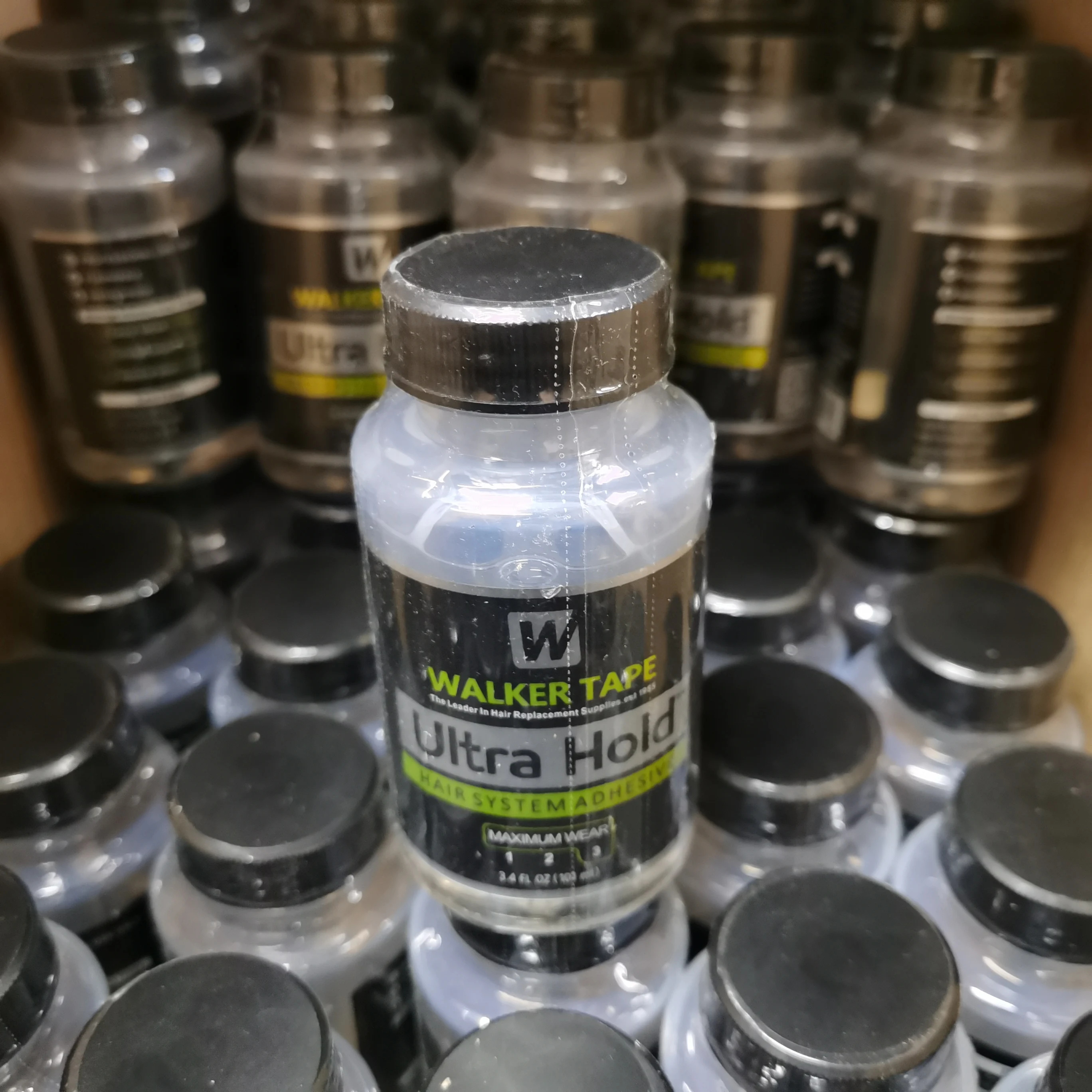 الجملة 5 قطعة الترا عقد ووكر الشريط لاصق للشعر 3.4 أوقية/101 مللي شعر مستعار الدانتيل الغراء لنظام الشعر استبدال الشعر المستعار ودعم شعر مستعار #2