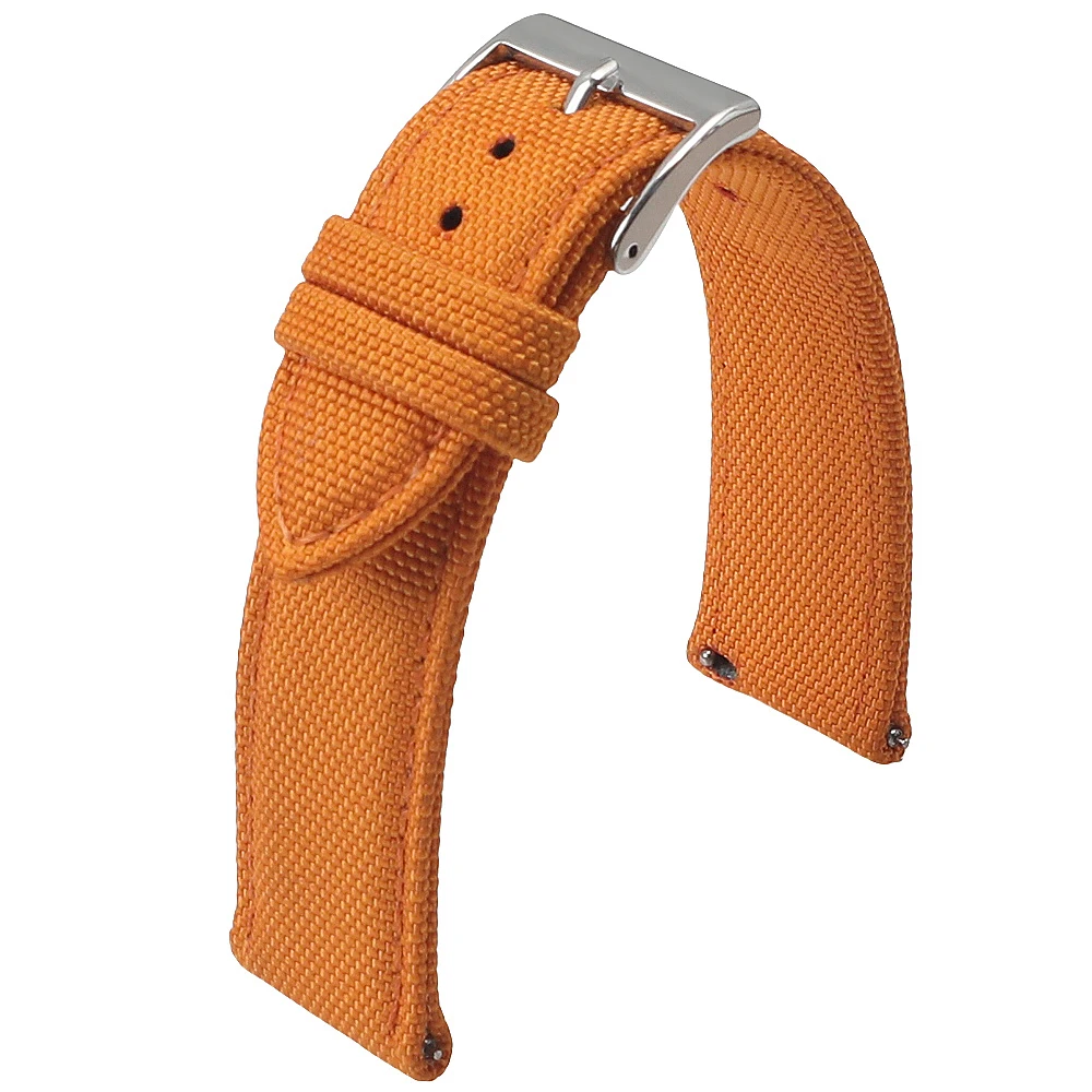 Segeltuch-Uhrenarmband, beidseitig atmungsaktives Nylonband, 16mm 18mm 19mm 20mm 22mm 24mm, Schnellverschluss-Uhrenarmband für Herren, für Omega – Detail 14