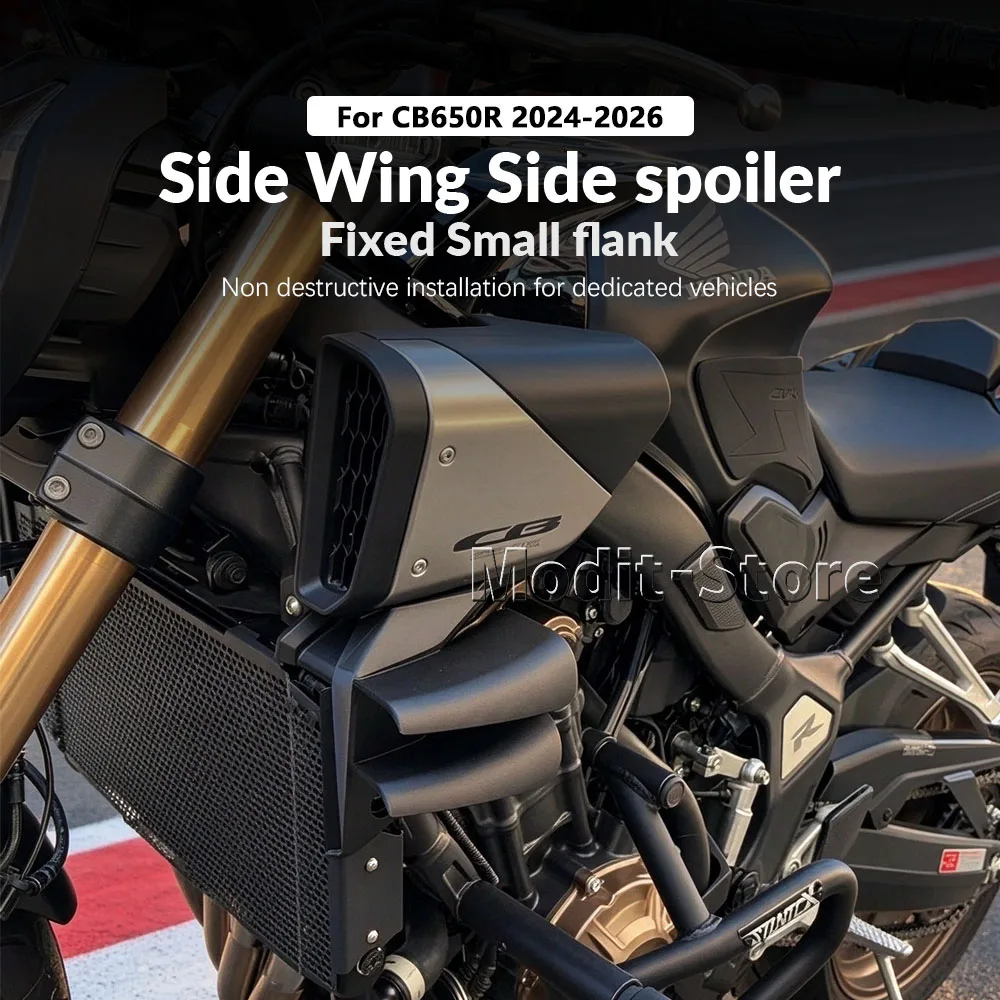 For HONDA CB650R CB 650R 2024 2025 2026 Motorcycle Side spoiler spoiler aerodynamic winglet fixed Front Deflector Accessories