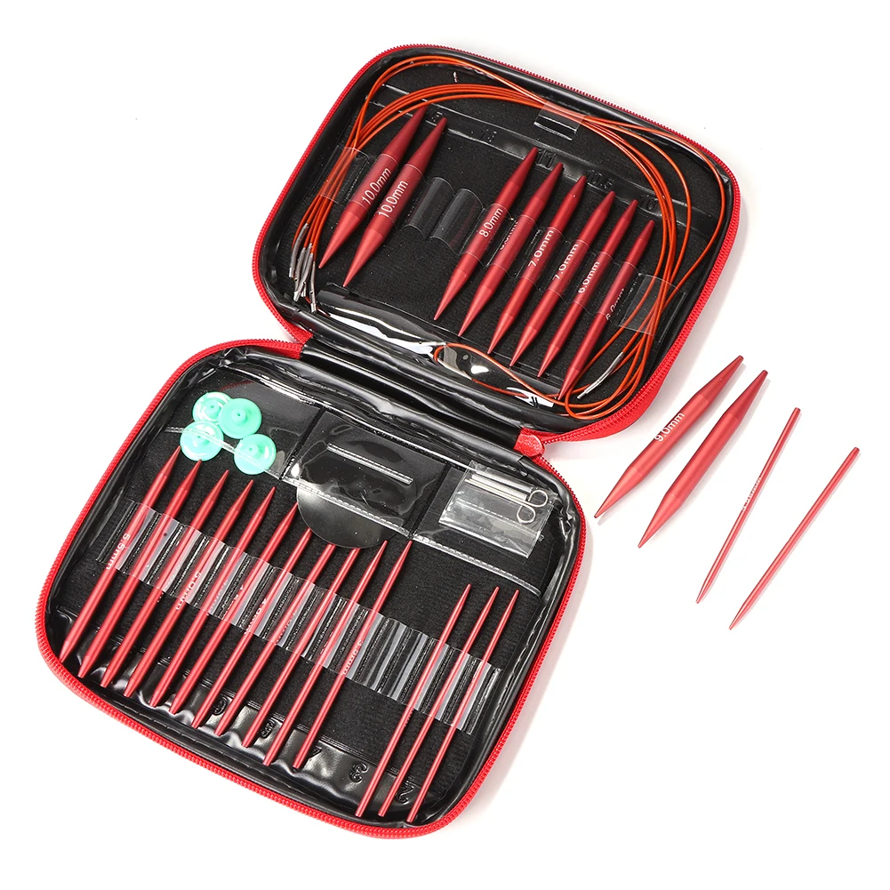 13 Pairs Knitting Tools Sweater Needles Aluminium Hand Sewing Set Yarn Knit Crochet Sewing Knit DIY Accessories