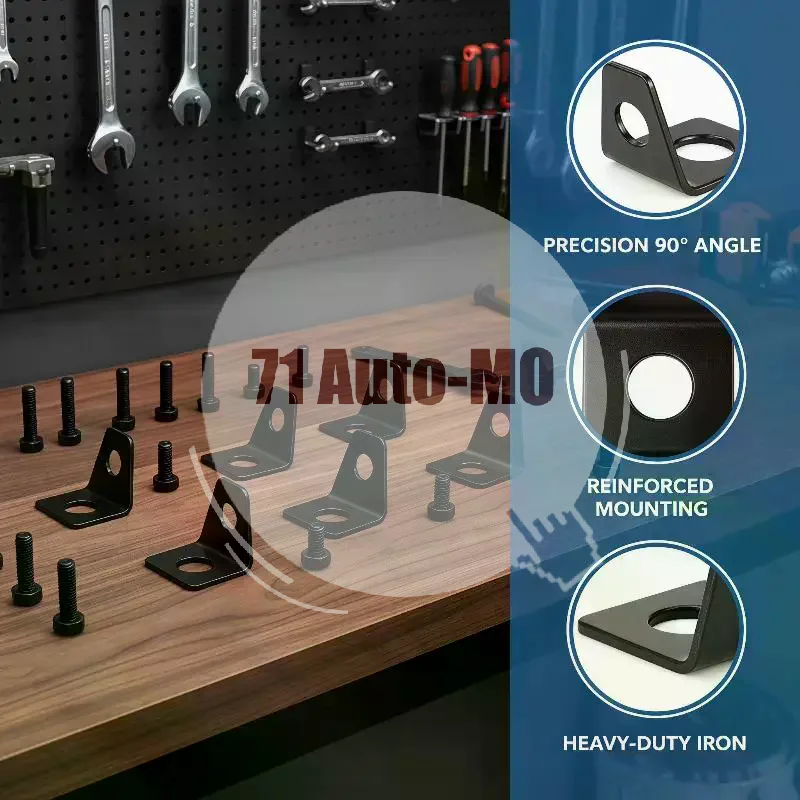 4 Point Racing Seat Belt Mounting 90 Degree L Bracket Premium Steel For Auto Racing Rally Drift Stable Safe Fitment 1 PCS