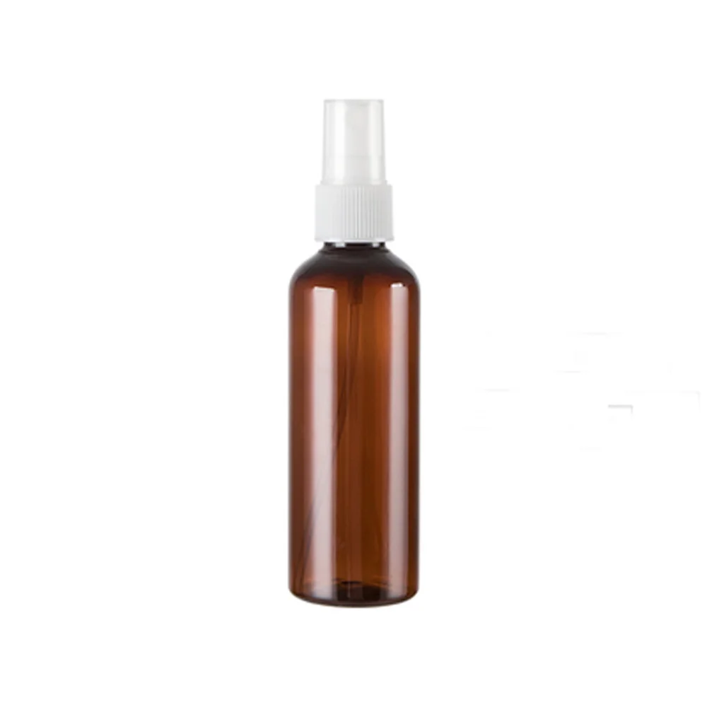 5pcs 120ml amber&brown color Refillable plastic bottle withe pump sprayer&Plastic Portable Spray Perfume Bottle