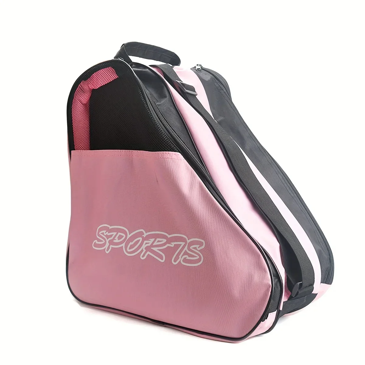 1pc 3-layer Skating Bag, With Adjustable Shoulder Strap, Large Capacity Thick Breathable Storage Bag, For Roller Skates image 5