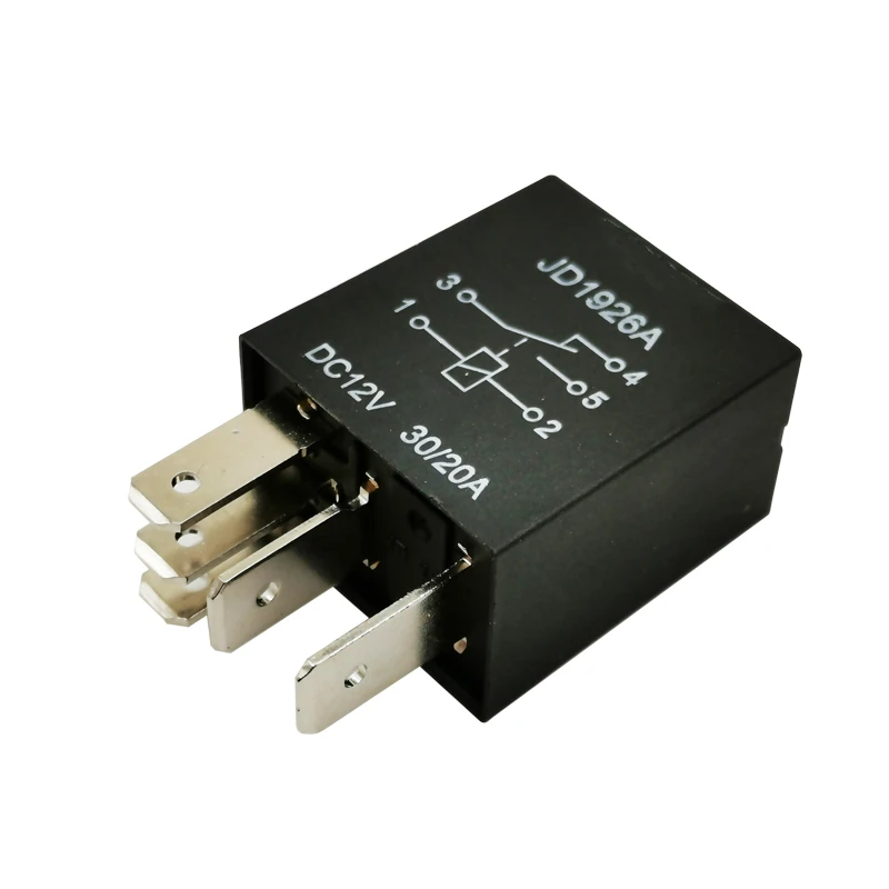 1 Uds relé automotriz JD1926A JD1927A 12V 4 pines 5 pines bomba de aceite luz antiniebla relé de lámpara