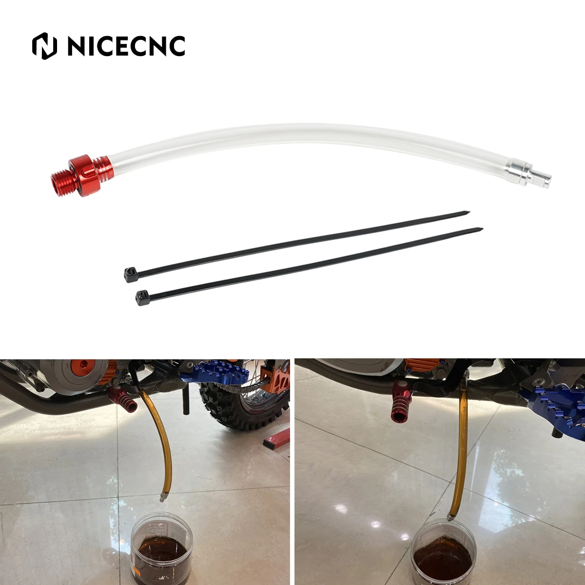 NiceCNC For Beta RR 300 RR 125 250 300 350 400 430 450 498 2010-2024 2023 Xtrainer 300 2015-2024 25cm M14X1.5 Oil Drain Tool Kit