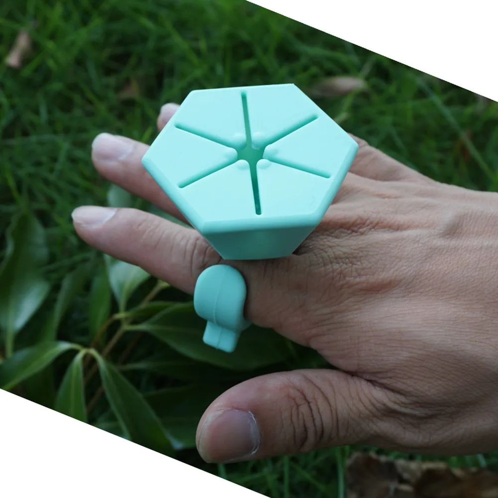 جديد الماس شكل الفينيل إزالة الأعشاب الضارة الخردة جامع المحمولة سيليكون صندوق تخزين النفايات للحرف اليدوية جامع النفايات سجل القصاصات #3