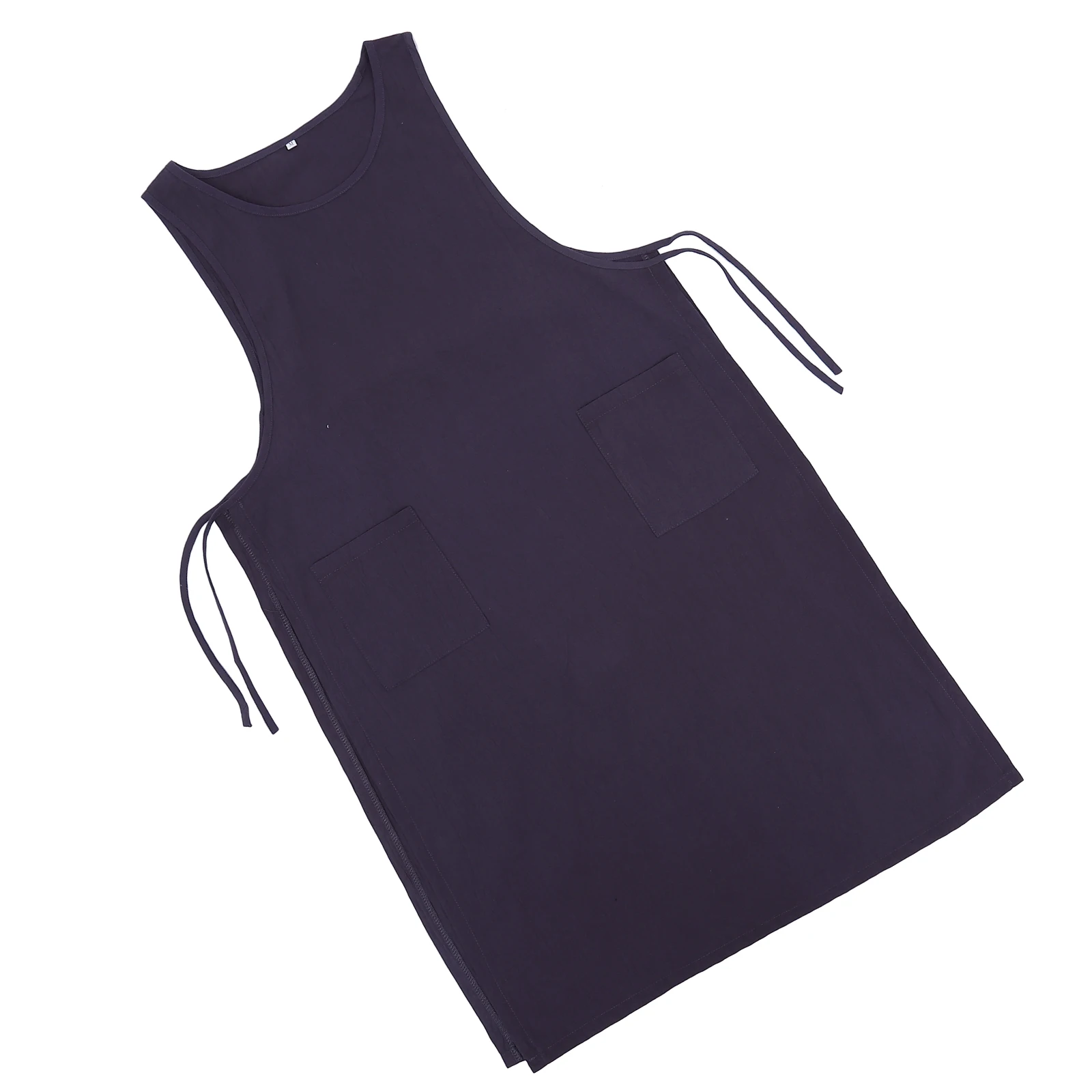 

Cotton Sleeveless Cooking Home Kitchen Household Loose Sleeveless Apron Design Loose Cooking Apron Protect Clothes