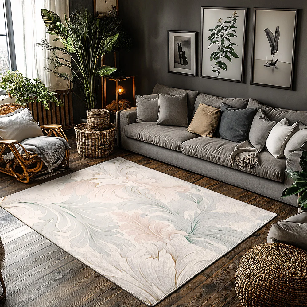 

Elegant Persian Carpet Vintage Area Rug Traditional Oriental Pattern Home Decor Floor Mat Living Room Bedroom Accent Rug Gift