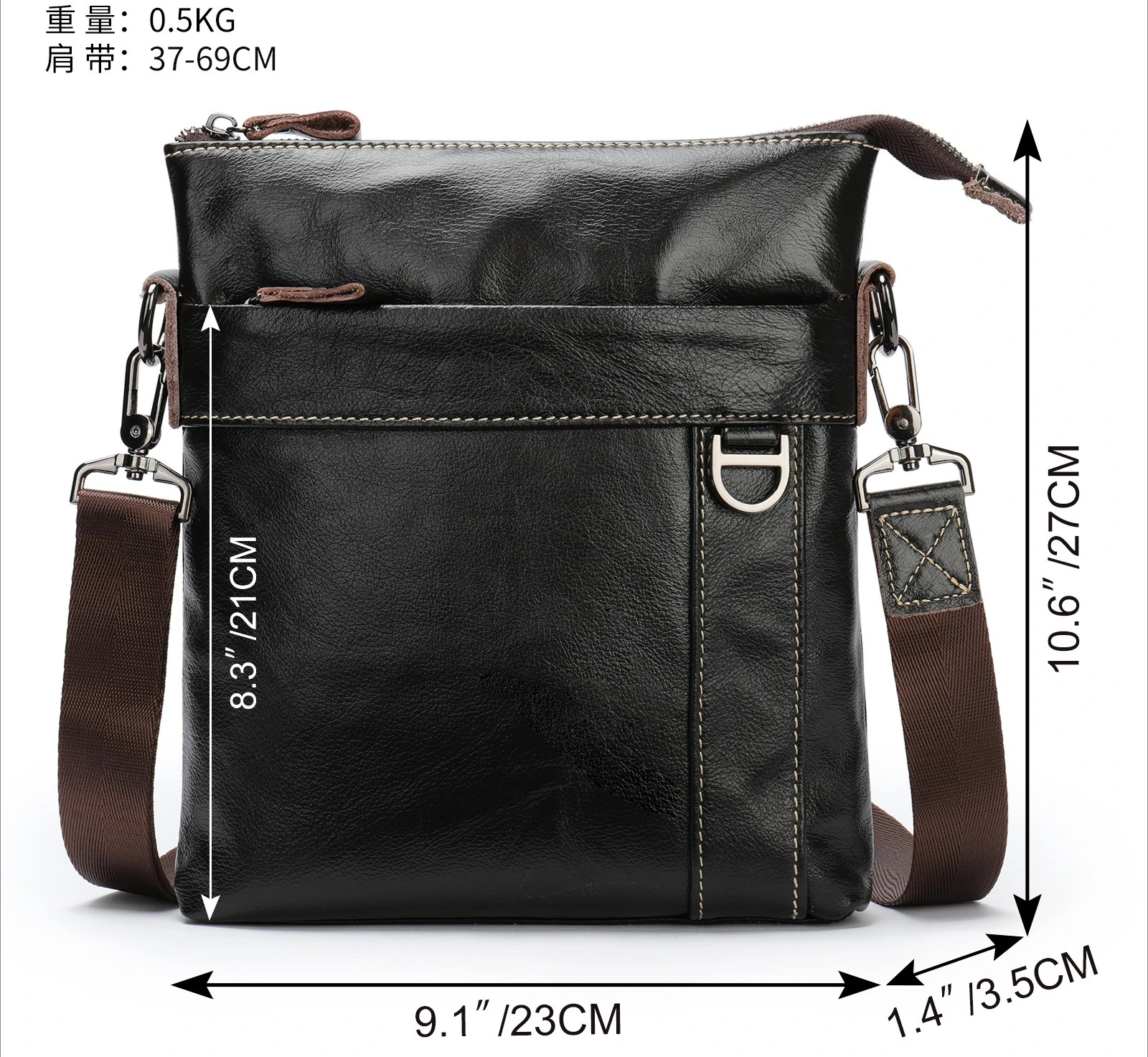 Sac de poitrine vintage en cui - Edc Carry Bag For Men avis et prix