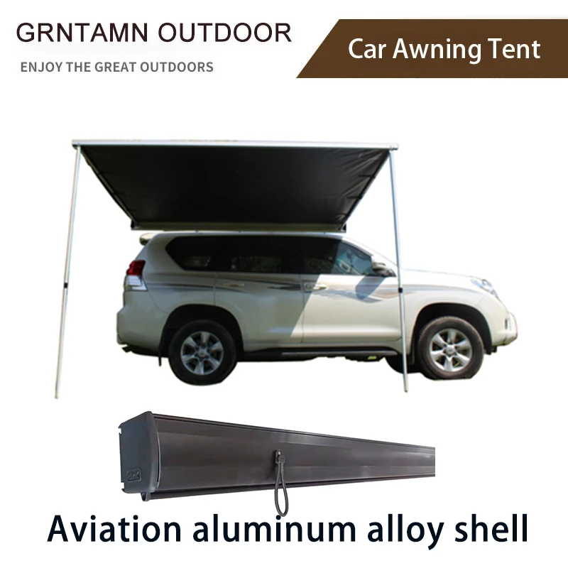 

Outdoor Waterproof Camping SUV Awning, Aluminum, Retractable Car Side Awning Tent