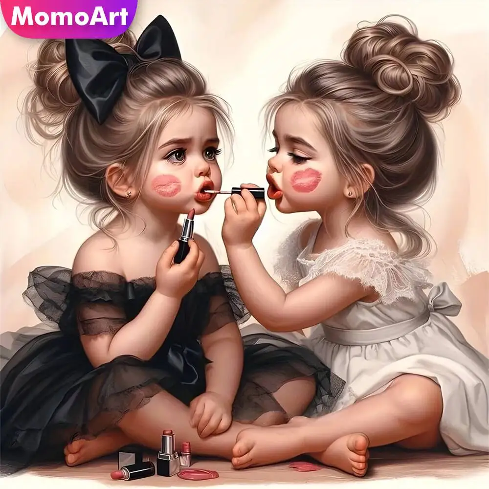 Momoart Diamond Mosaic Girl Character DIY New Arrival Craft 