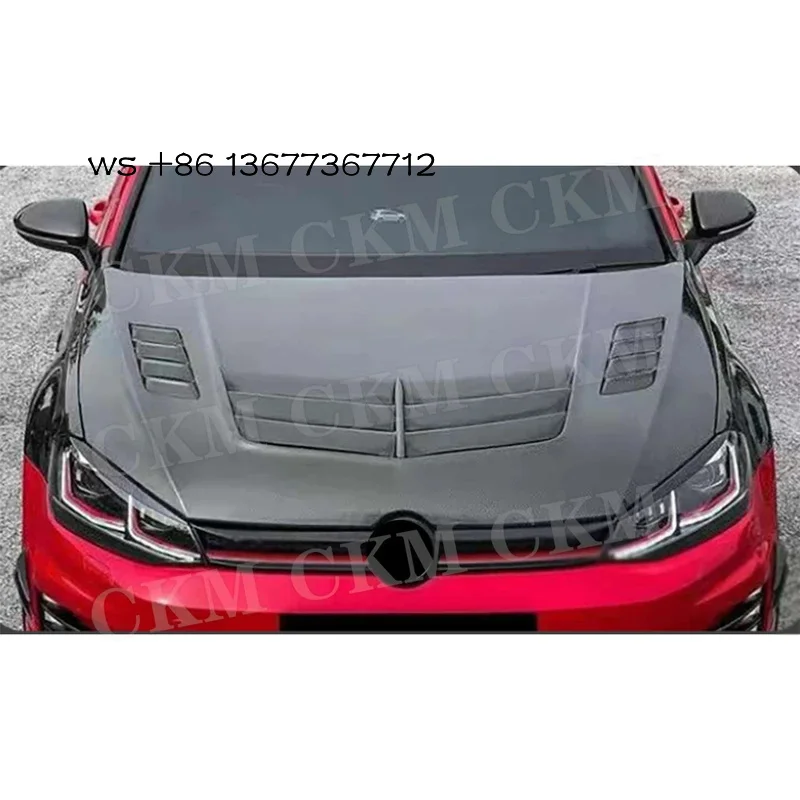 

Carbon Fiber Body Kits Car Front Hood Vent Cover Accessories 7 7.5 2014-2021 Engine Bonnets