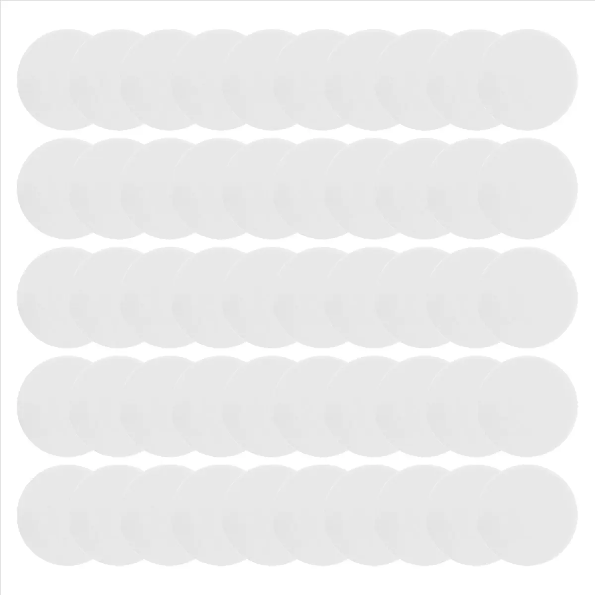 ABNH Sublimation Blank Aluminum Stickers Set Round Blank Bezel Pendant Tray Aluminum Sheet, Sublimation Blank Discs (50Pcs)