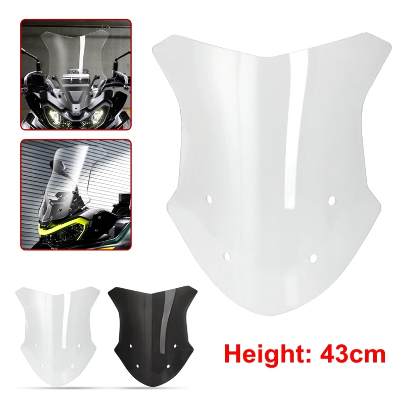 TRK 702X Motorcycle Windshield Windscreen Front Glass for Benelli TRK702 TRK702X Wind Shield Screen Deflector Spoiler Protector