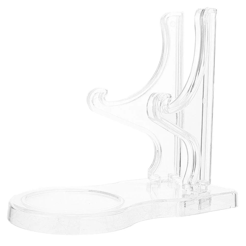 Clear Teacup Saucer Display Easel Stand Holder Acrylic Saucer Coffee Mug Display Stand Water Cup Mug Saucer Display Holder