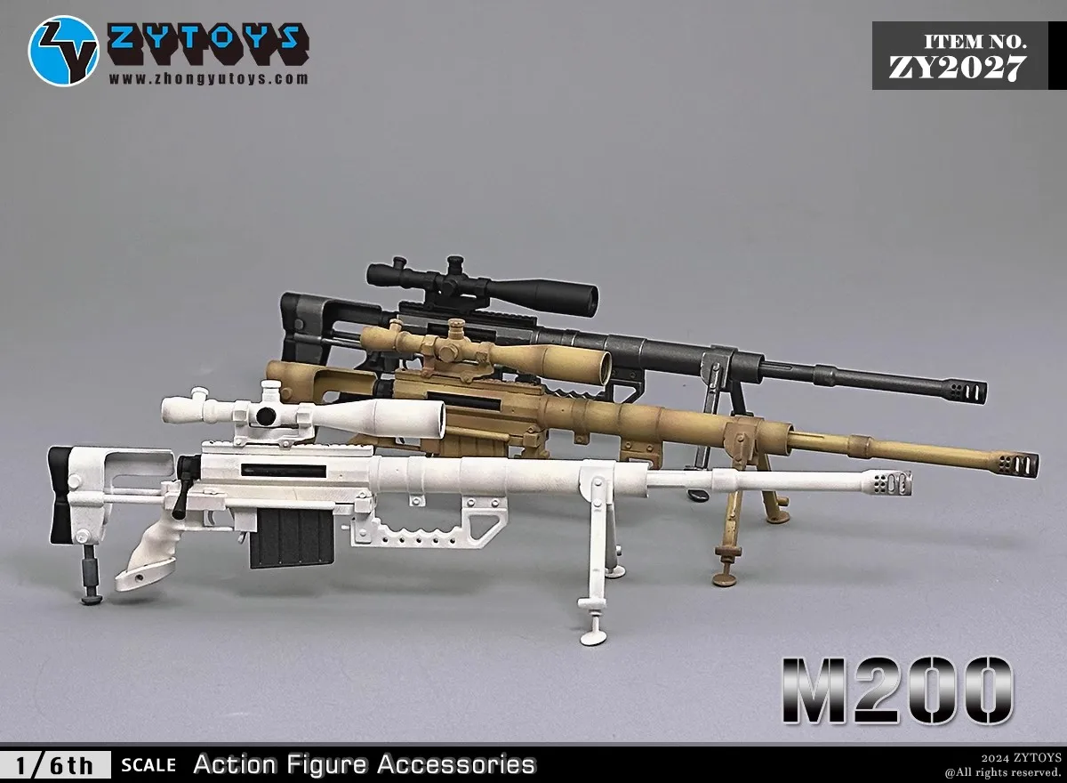 ZYTOYS ZY2027 1/6 兵士アクセサリープラスチック M200 スナイパーライフル 21 センチメートルフィット 12 インチアクションフィギュア模型玩具在庫あり