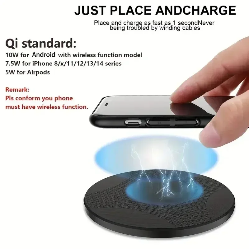 Fast Wireless Charger Stand For IPhone 14/13/12/Pro/Max/SE 2020/11/XS/XR/X/8 Plus,for Samsung Galaxy S23/S