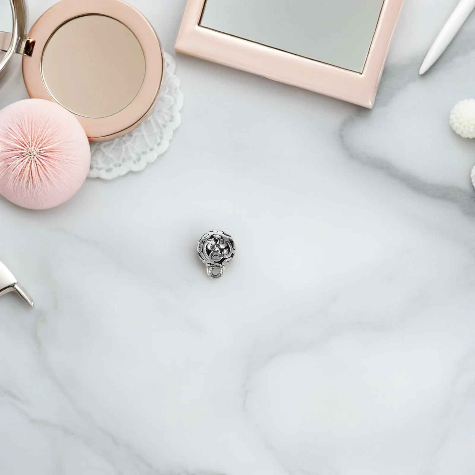 

20pcs Hollow Out Ball Pendants Vintage Alloy Charms For Diy Jewelry Making Craft Decorative Hanging Ornaments Necklace Bracelet