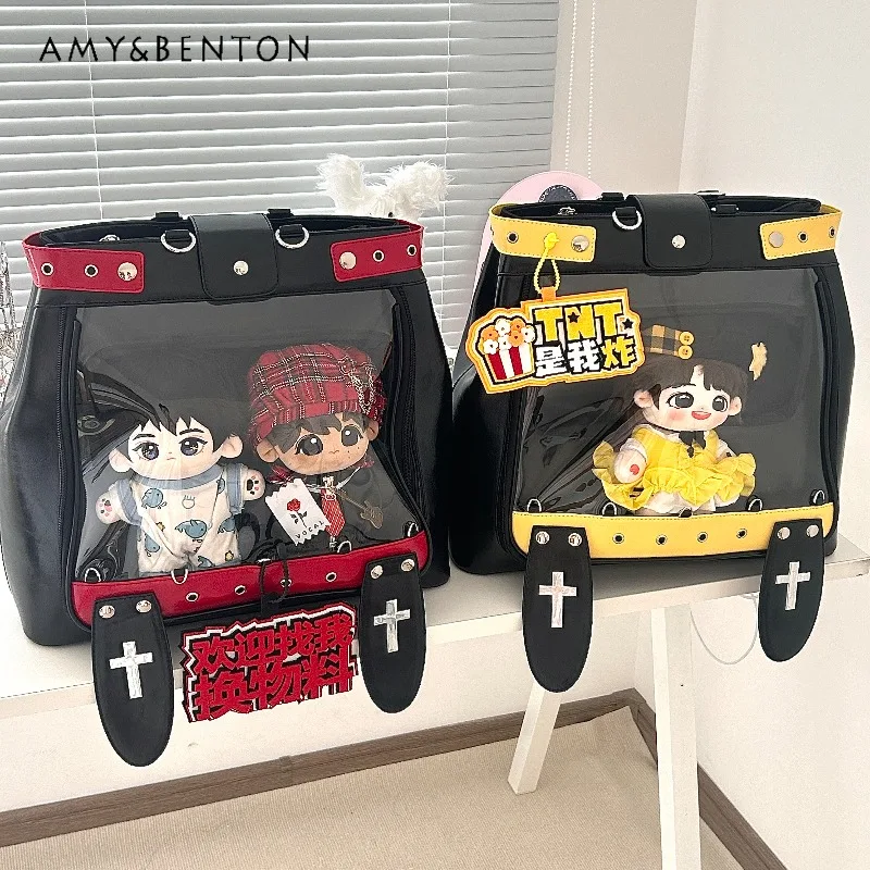 

Original Anime Girl Large Capacity Itabag Cute Bunny Ears Kawaii Backpack Women Japanese Style Versatile Commuter Pu Backpacks