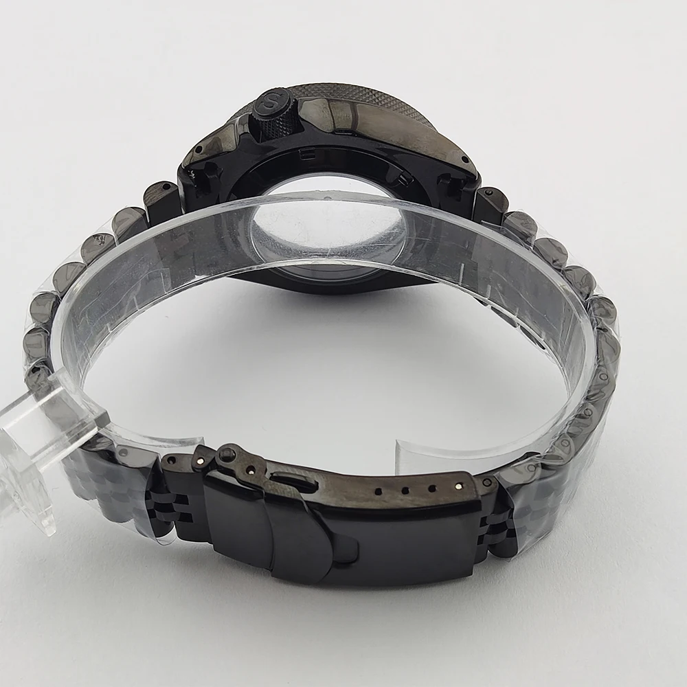 NH35 Case 40mm Watch Case and Strap Watch Parts Flat Sapphire Crystal Glass For NH35/NH36 Movement Waterproof ﻿ image 2