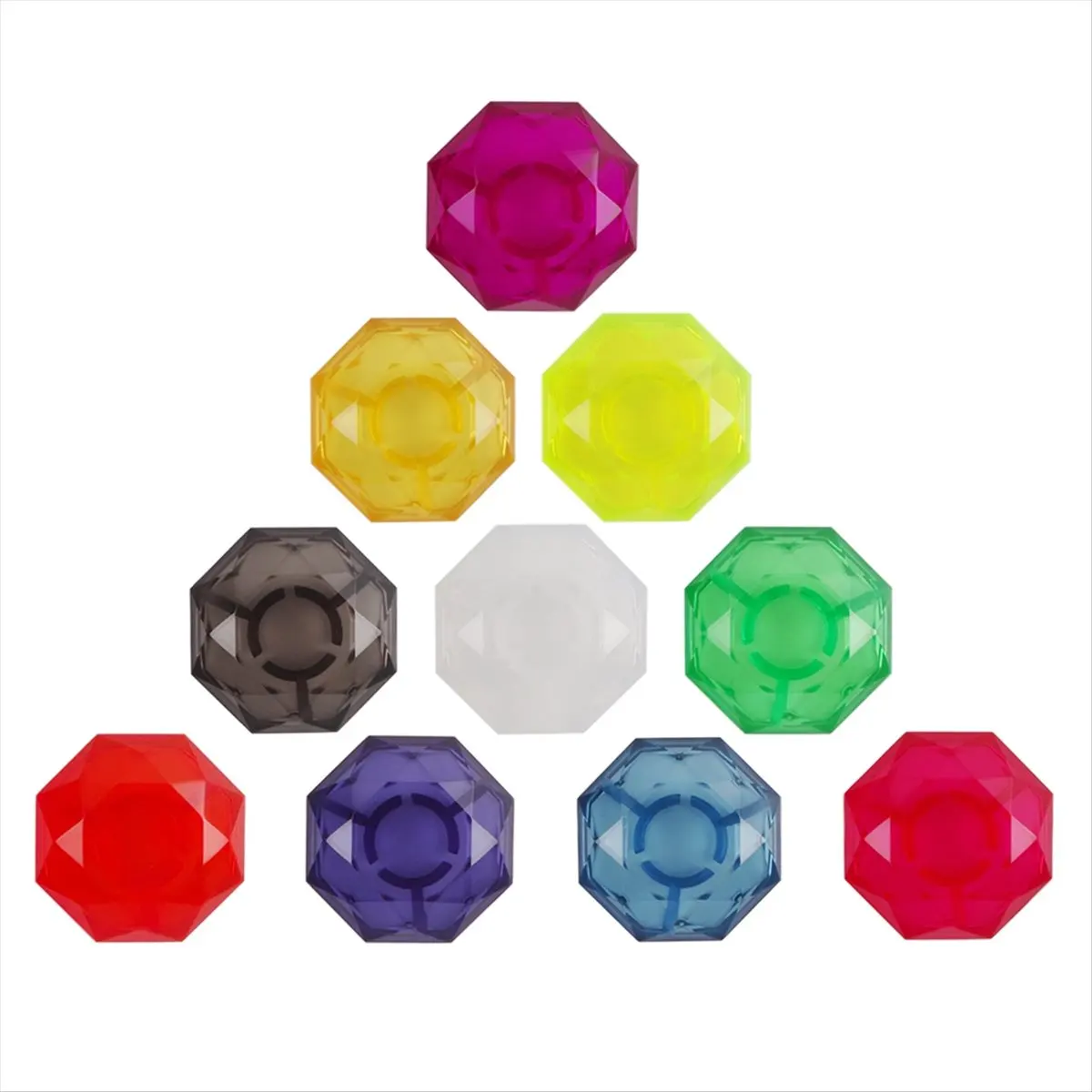 ABME 10Pcs Colorful Electric Guitar Effect Pedal Foot Nail Cap Amplifiers Candy Foot Switch Toppers Knob Accessories