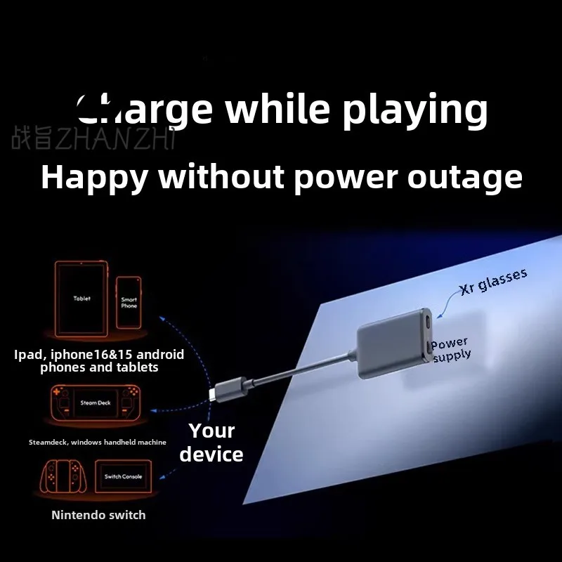 Extended Charging Adapter Pro Virtual Multi-screen Workstation Space Video Playback Support USB-C Devices