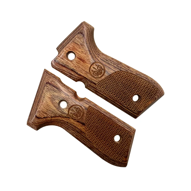 Puños de madera CTG para Beretta serie 92/96 tamaño completo 92FS/92F - Accesorio de puños