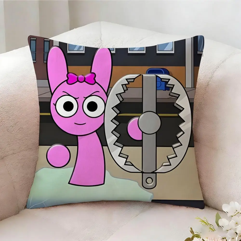 S-sprunki Beat Game Kissenbezug, beidseitig bedruckt, Sofakissen, Kopfteilkissen für Schlafzimmer – Detail 21