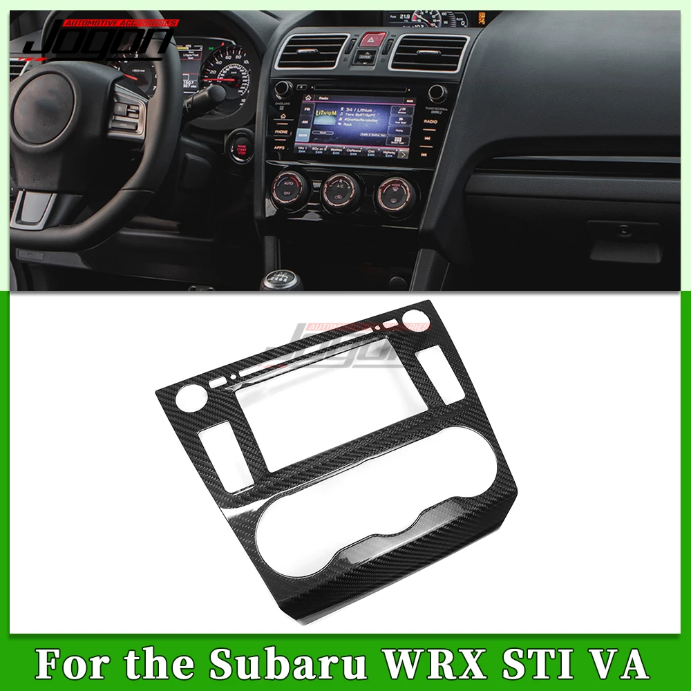 Carbon Fiber Car Interior Central Dashboard Control Air Conditioning Vent Cover Trim Accessories For Subaru WRX STI VA 2015-2021