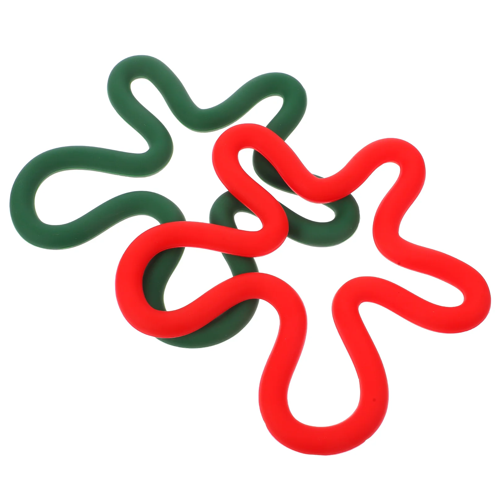 

2pcs Silicone Coasters Christmas Theme Thickened Double Layer Hot Mats Countertop Protector Kitchen Accessories Table Mats Easy