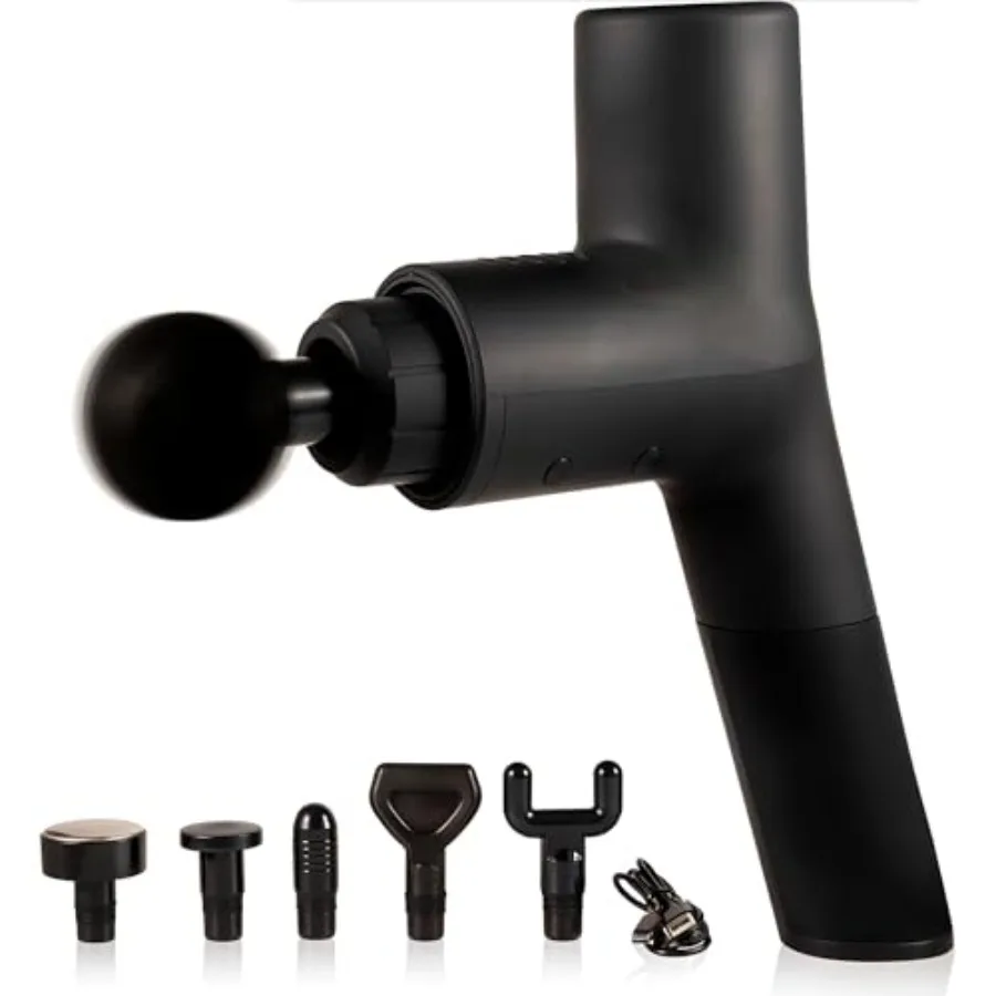 

Мощный ручной перкуссионный массажер для глубокого массажа мышц, для спины, шеи и всего тела, восстановления мышц, сила натяжения 22 фунта, 8 режимов.