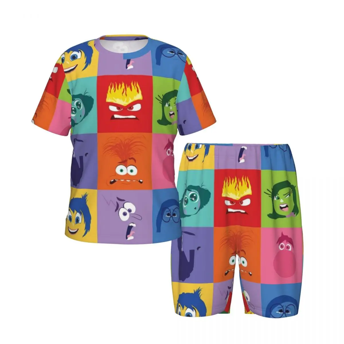 

Inside Out New Summer Plus Size 4XL Pajamas Set for boys girls Nightwear