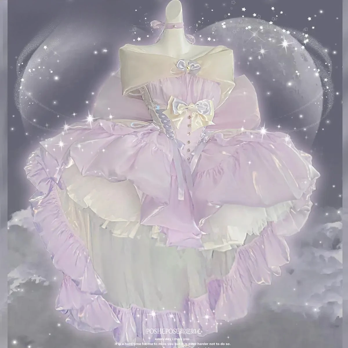 

Fairy Princess Dress Original Women's Off Shoulder Sweet Bow Slim Short Puffy Dress Lolita Party Birthday Dresses Hot Sale 2025