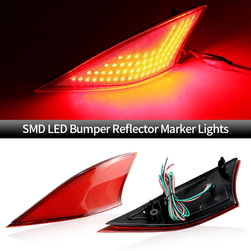 

2PCS LED Rear Bumper Reflector Brake Lights Tail Stop Lamps Canbus For Lexus IS200t IS250 IS300 IS350 2014-2020 Car Accessories
