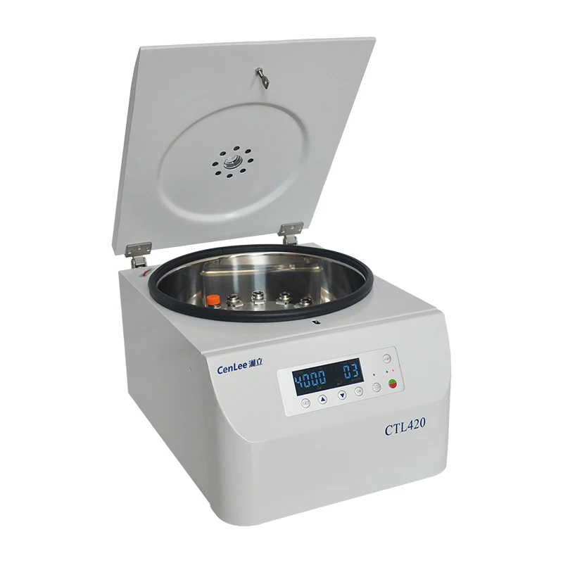 

Hot Sale CTL420 4200rpm Centrifuge Machine Horizontal 6x15ml Tube Swing Rotor Low Speed Automatic Balancing Centrifuge