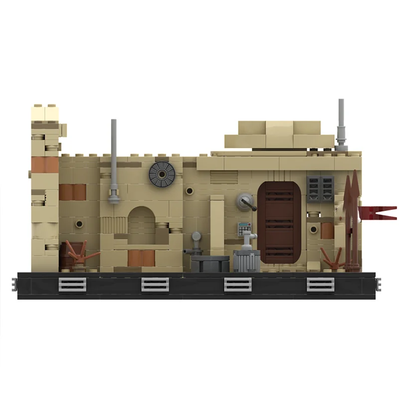 Estrela filme moc tijolos de construção famosa rua tatooine modelo tecnologia blocos modulares presentes brinquedos natal diy conjuntos montagem