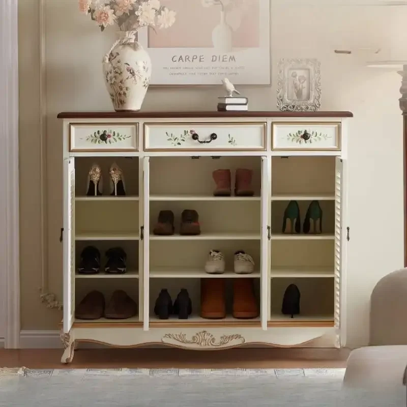 خزانة خذاء جميلة متعددة الطبقات، تصميم تخزين لتوفير المساحة، منظم خزانة الأحذية الضيق Scarpiera Salvaspazii أثاث المنزل #2