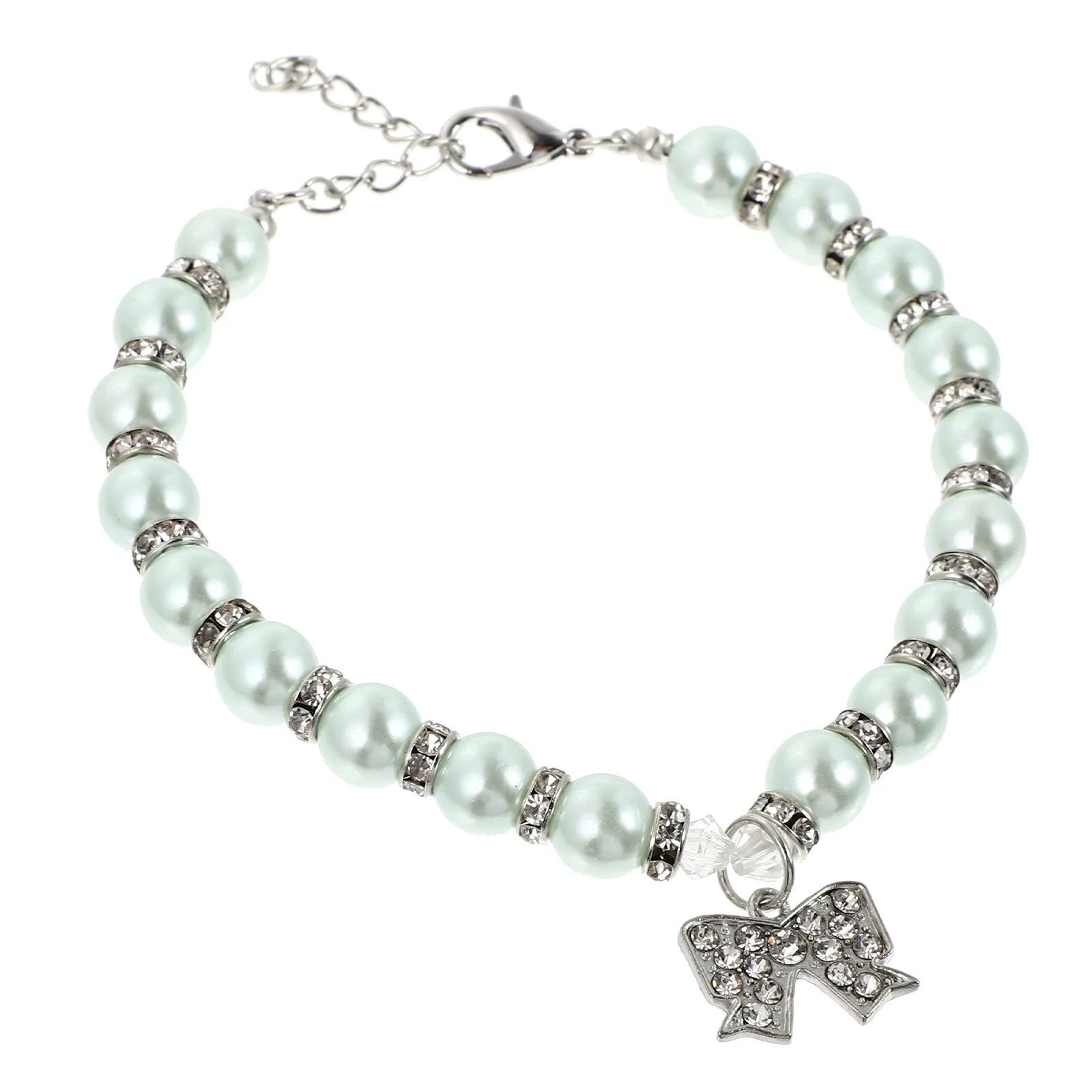 

Pearl Grade Durable Adjustable Buckle Dog Pet Collar With Necklace Dog Pearls Necklace Pet Supplies Collar