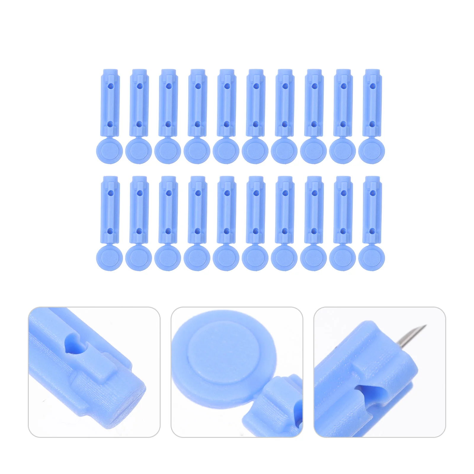 200 Stück Stechfinger-Lanzette, 23 g, Blutsammelnadel, schmerzlos, steril