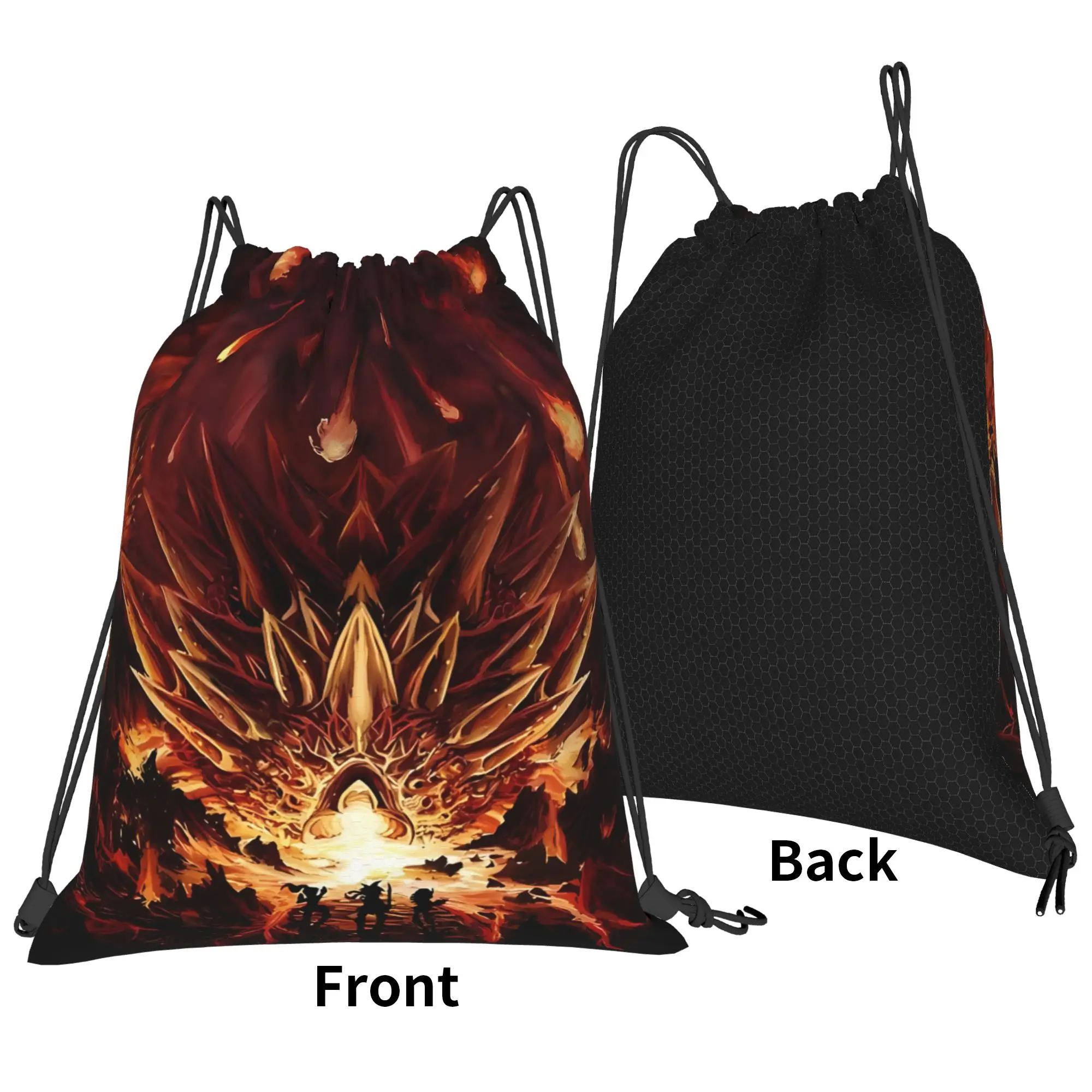 C-Chrono Trigger Fire Rains From The Heavens Chronicles Of Time Portable Travel Drawstring Bags Riding gym Storage Backpacks